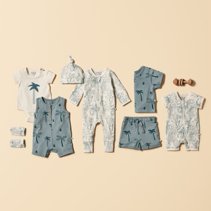 Wilson and Frenchy Palm Organic Bodysuit