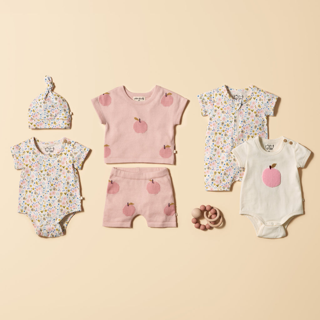 Just Peachy Organic Knitted Set