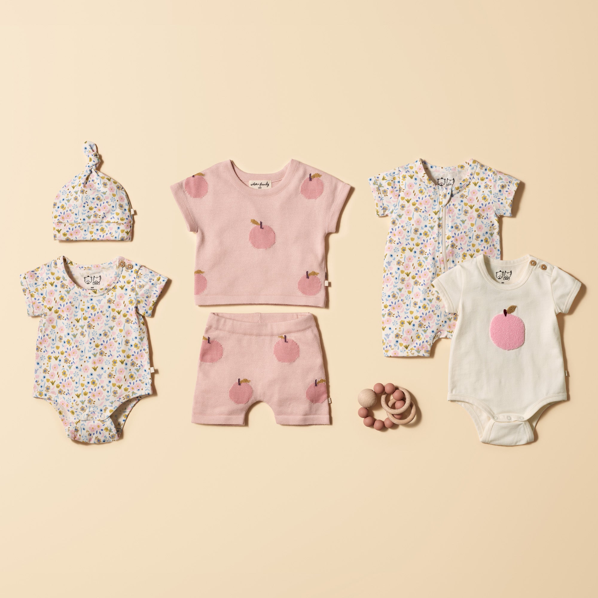 Ava Floral Organic Bodysuit