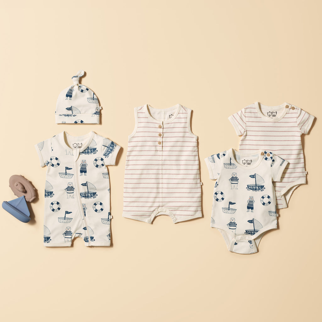 Wilson and Frenchy Squiggle Organic Bodysuit