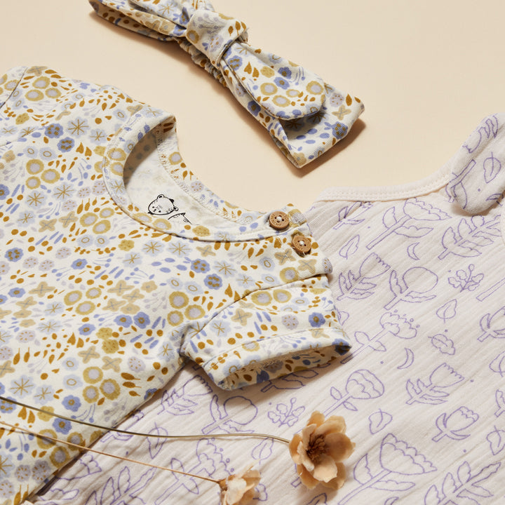 Wilson and Frenchy Flow Organic Crinkle Tie Playsuit