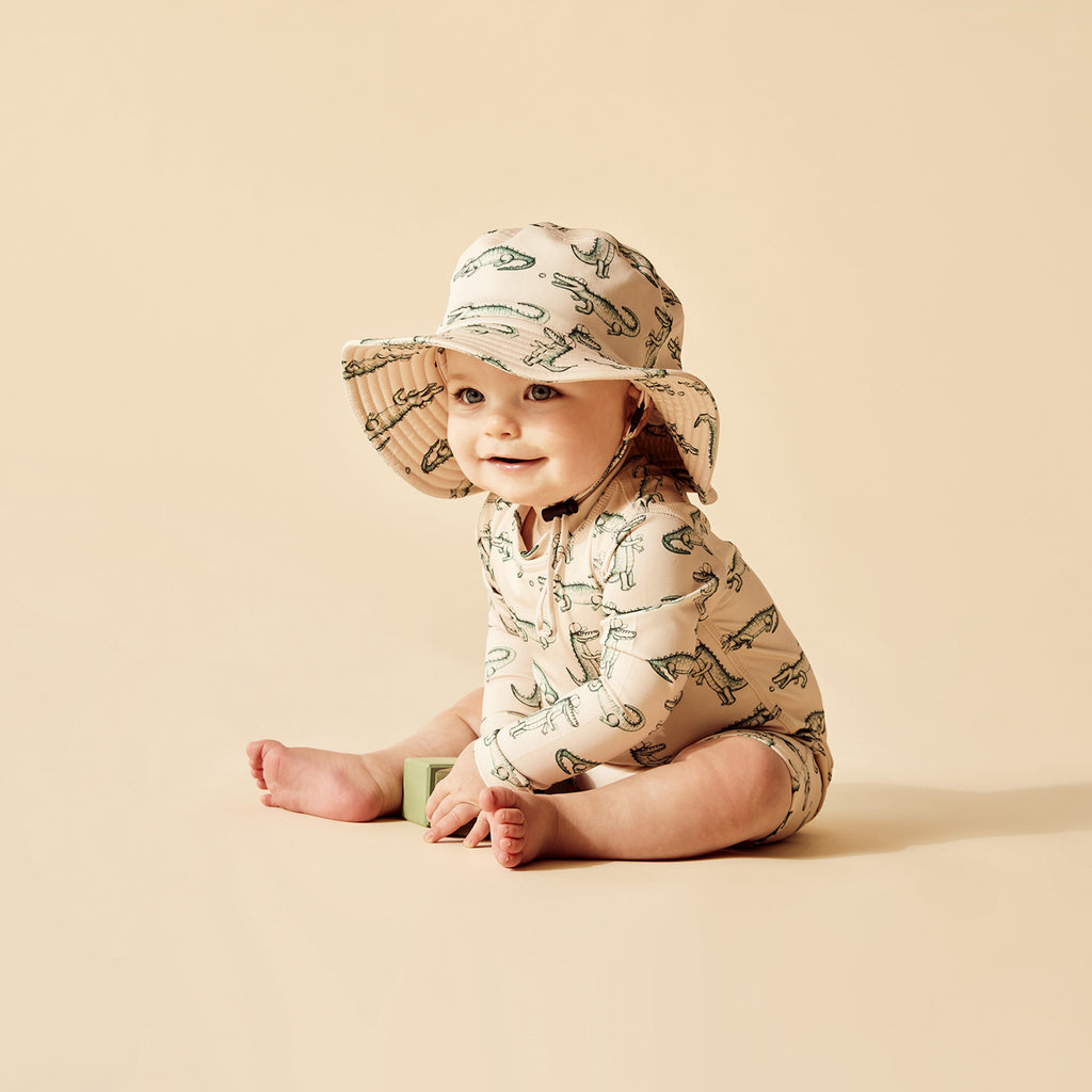 Little Croc Swim Sun Hat