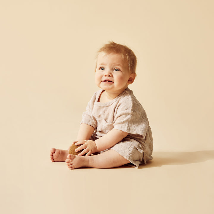 Wilson and Frenchy Pattern Play Organic Terry Growsuit