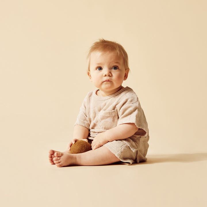Wilson and Frenchy Pattern Play Organic Terry Growsuit