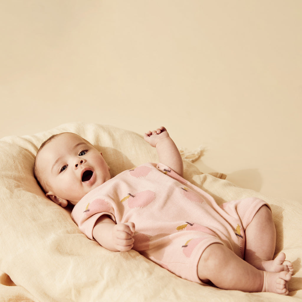 Just Peachy Organic Knitted Growsuit