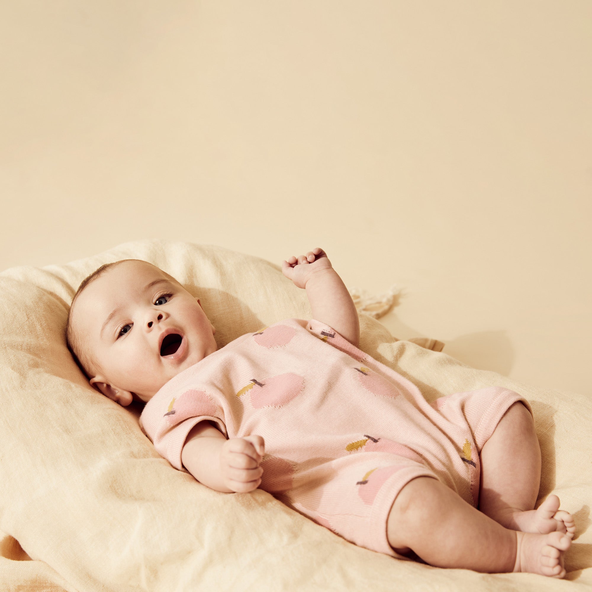 Just Peachy Organic Knitted Growsuit