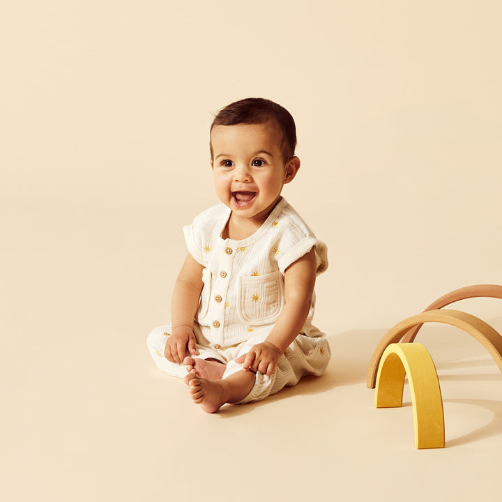 Wilson and Frenchy Sunshine Organic Crinkle Growsuit
