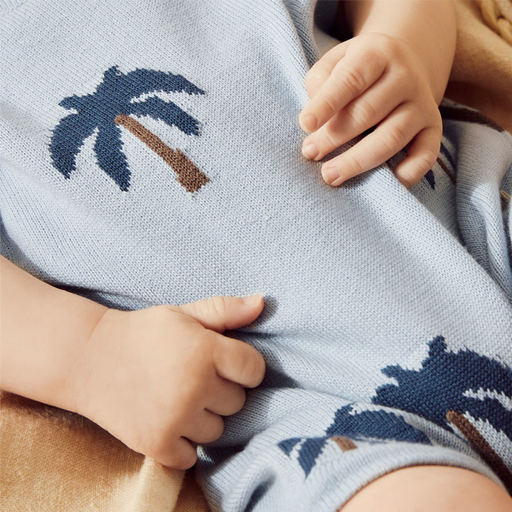 Wilson and Frenchy Little Palm Organic Knitted Growsuit