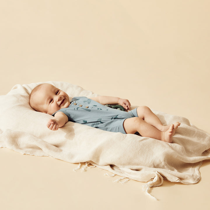 Wilson and Frenchy Palm Days Organic Henley Growsuit