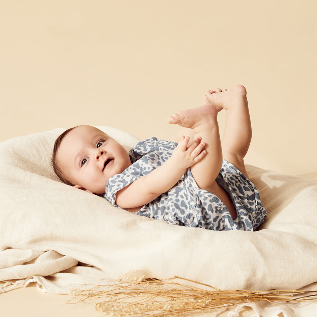 Blue Coral Organic Crinkle Growsuit