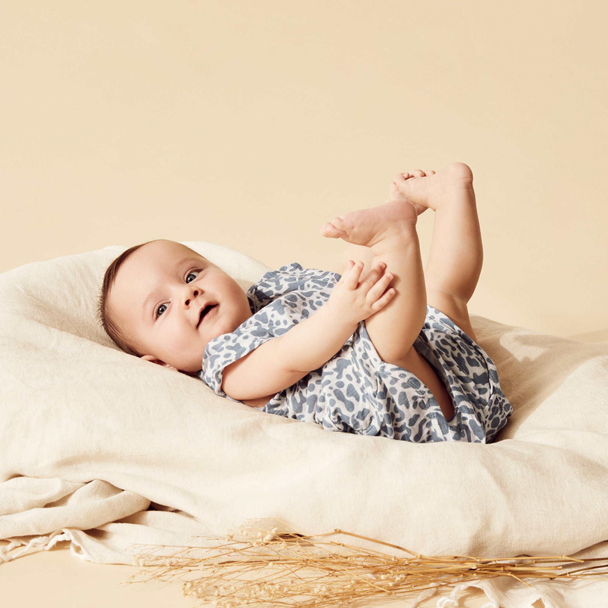 Blue Coral Organic Crinkle Growsuit