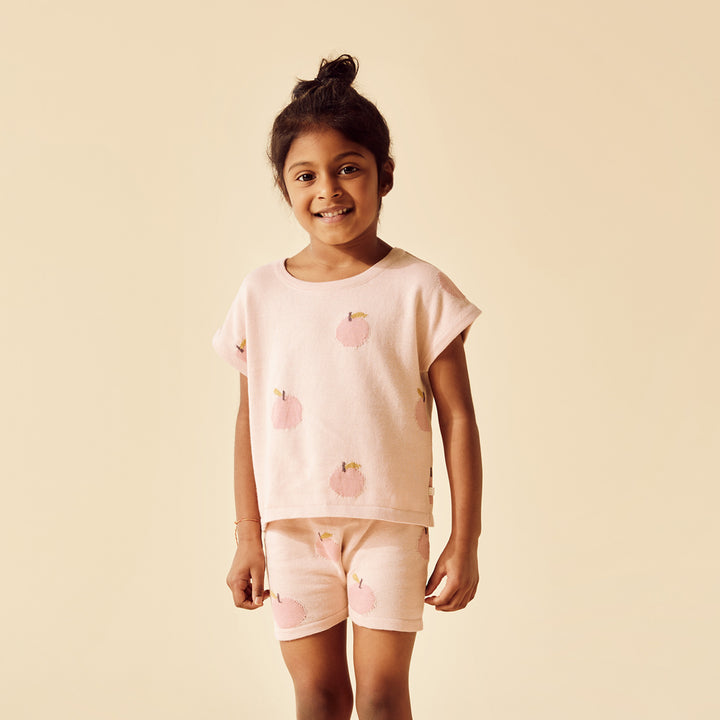 Wilson and Frenchy Just Peachy Organic Knitted Set