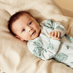 Little Lion Organic Pointelle Zipsuit with Feet