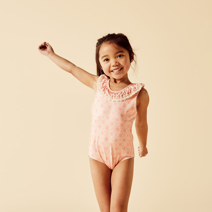 Wilson and Frenchy Amelie Floral Crochet Swimsuit