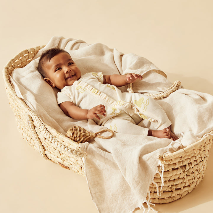 Wilson and Frenchy Quack Quack Organic Ruffle Zipsuit