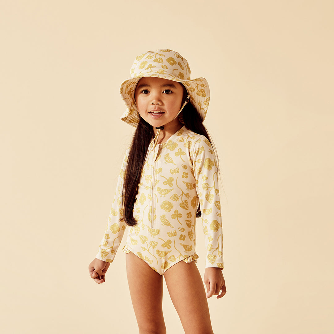 Wilson and Frenchy Goldie Floral Long Sleeve Swimsuit