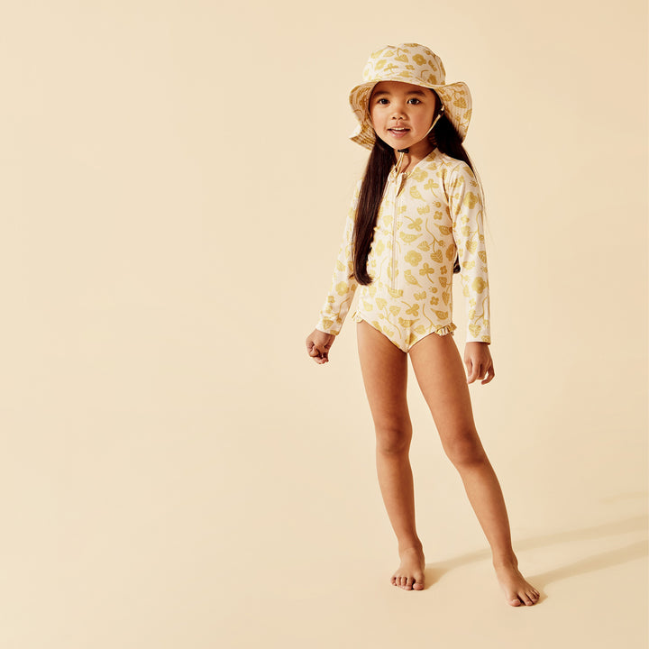 Wilson and Frenchy Goldie Floral Long Sleeve Swimsuit