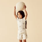 Wilson and Frenchy Little Fantail Organic Pointelle Short Sleeved Pyjamas