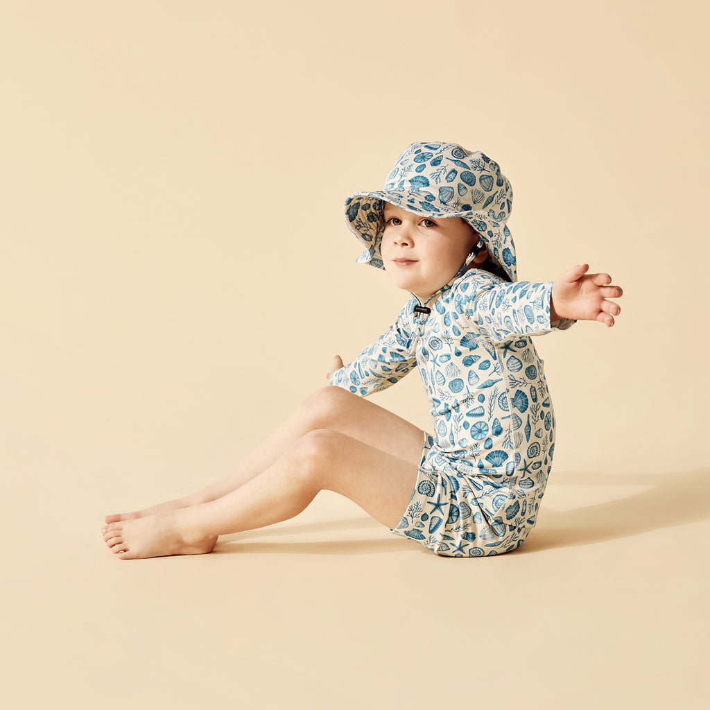 Shells One Piece Boyleg Swimsuit