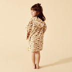 Flower Burst Organic Terry Hooded Towel
