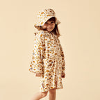Flower Burst Organic Terry Hooded Towel