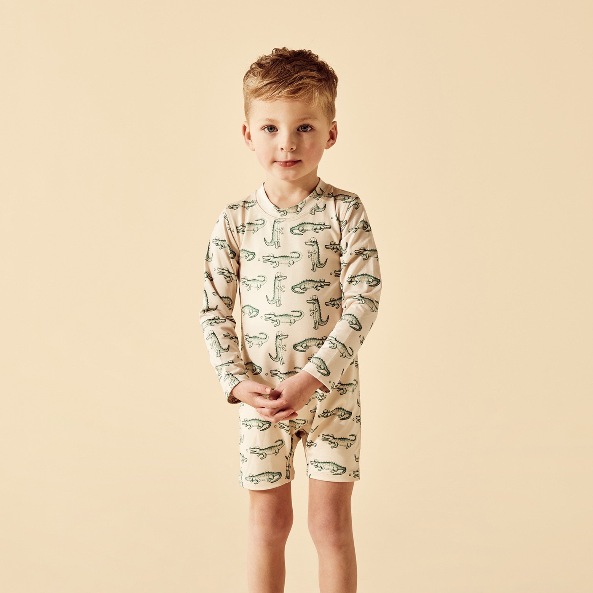 Little Croc One Piece Boyleg Swimsuit