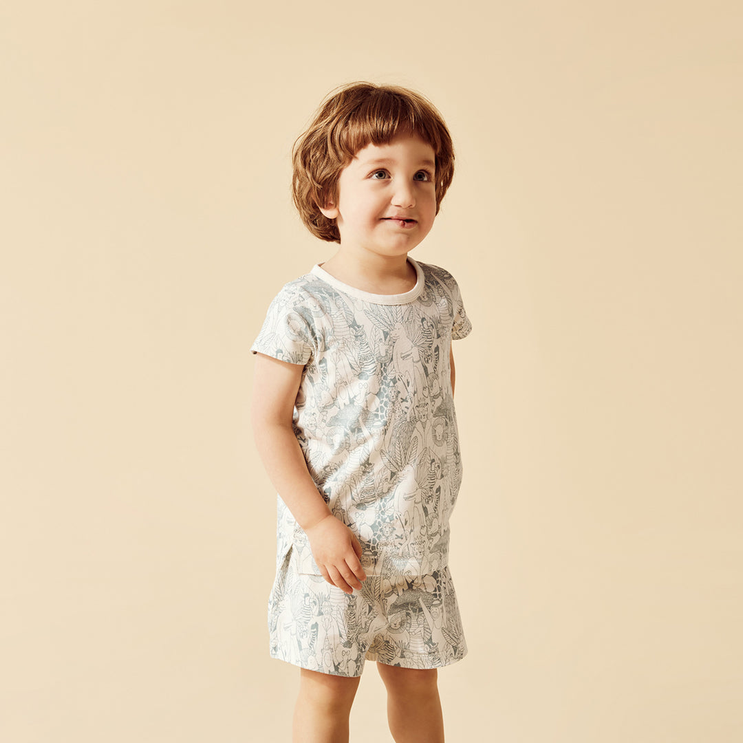 Wilson and Frenchy Hello Friends Organic Short Sleeved Pyjamas
