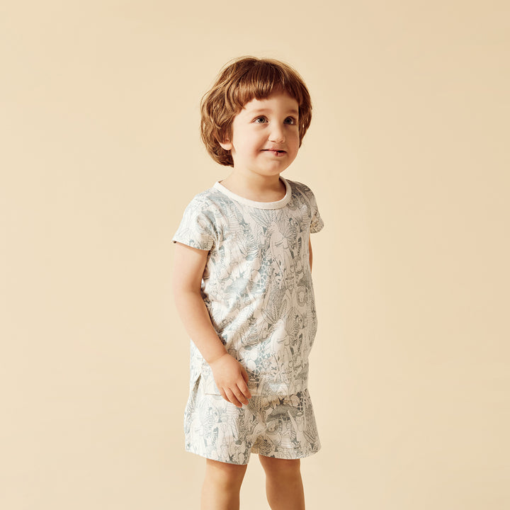 Wilson and Frenchy Hello Friends Organic Short Sleeved Pyjamas