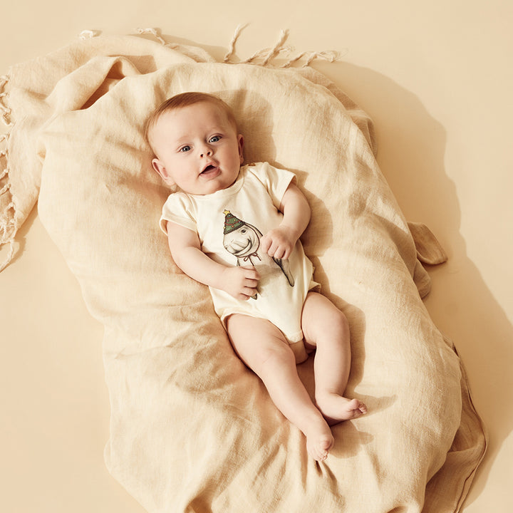 Wilson and Frenchy Dugong Organic Christmas Bodysuit