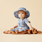 Daisy Floral Organic Crinkle Baby Jumpsuit