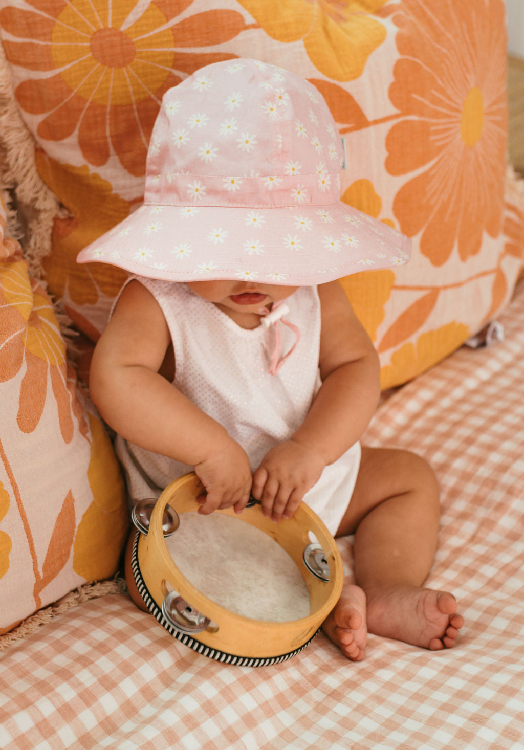 Acorn Daisy Fields Wide Brim Infant Hat
