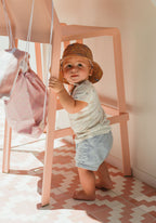 On The Tools Wide Brim Infant Hat
