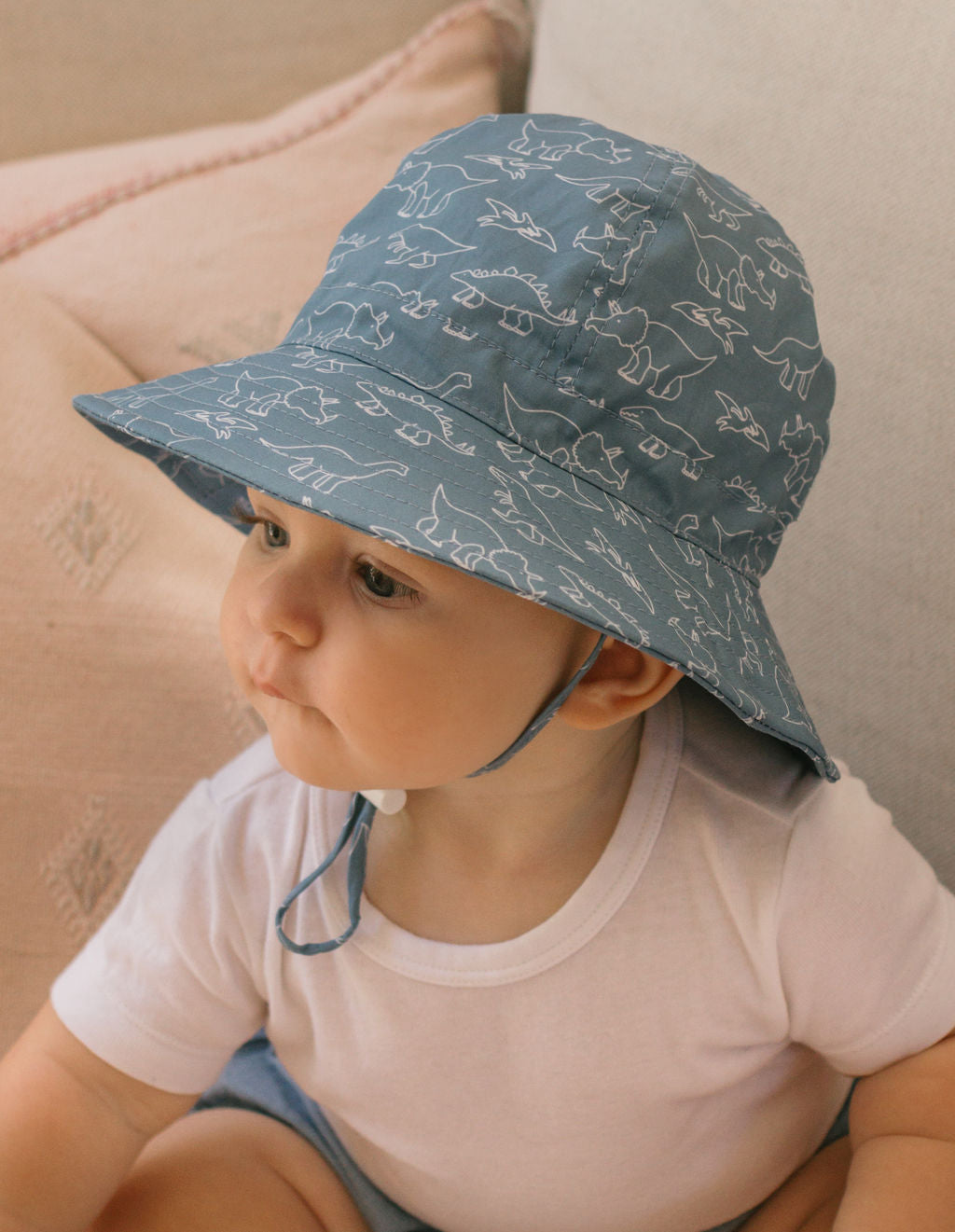 Acorn Sketch-a-Saurus Wide Brim Infant Hat