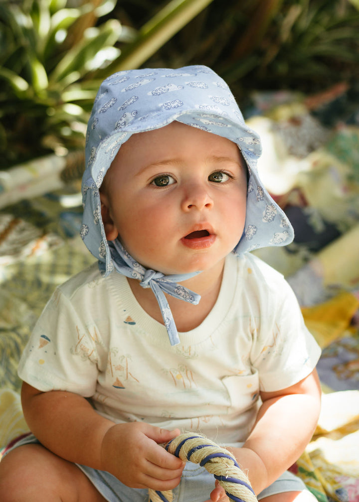 Acorn Clouds Flap Hat