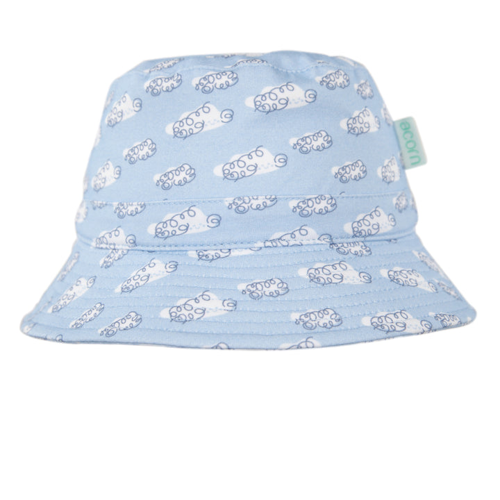 Acorn Clouds Stretch Cotton Wide Brim Sun Hat