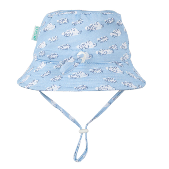 Acorn Clouds Stretch Cotton Wide Brim Sun Hat