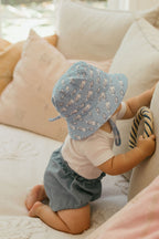 Clouds Stretch Cotton Wide Brim Sun Hat