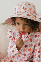 Starfish Wide Brim Swim Hat