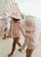 Starfish Wide Brim Swim Hat