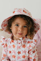 Starfish Wide Brim Swim Hat