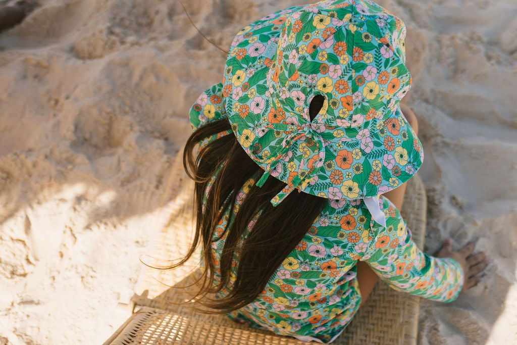 Acorn Eden Wide Brim Swim Hat