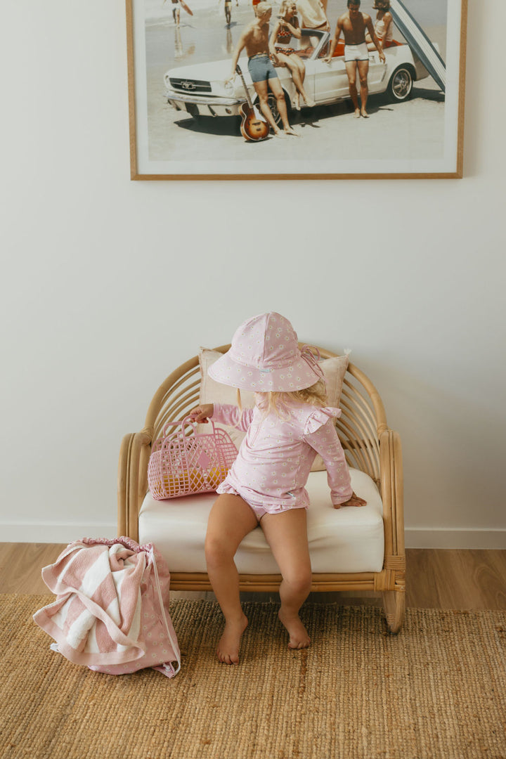 Acorn Daisy Fields Wide Brim Swim Hat