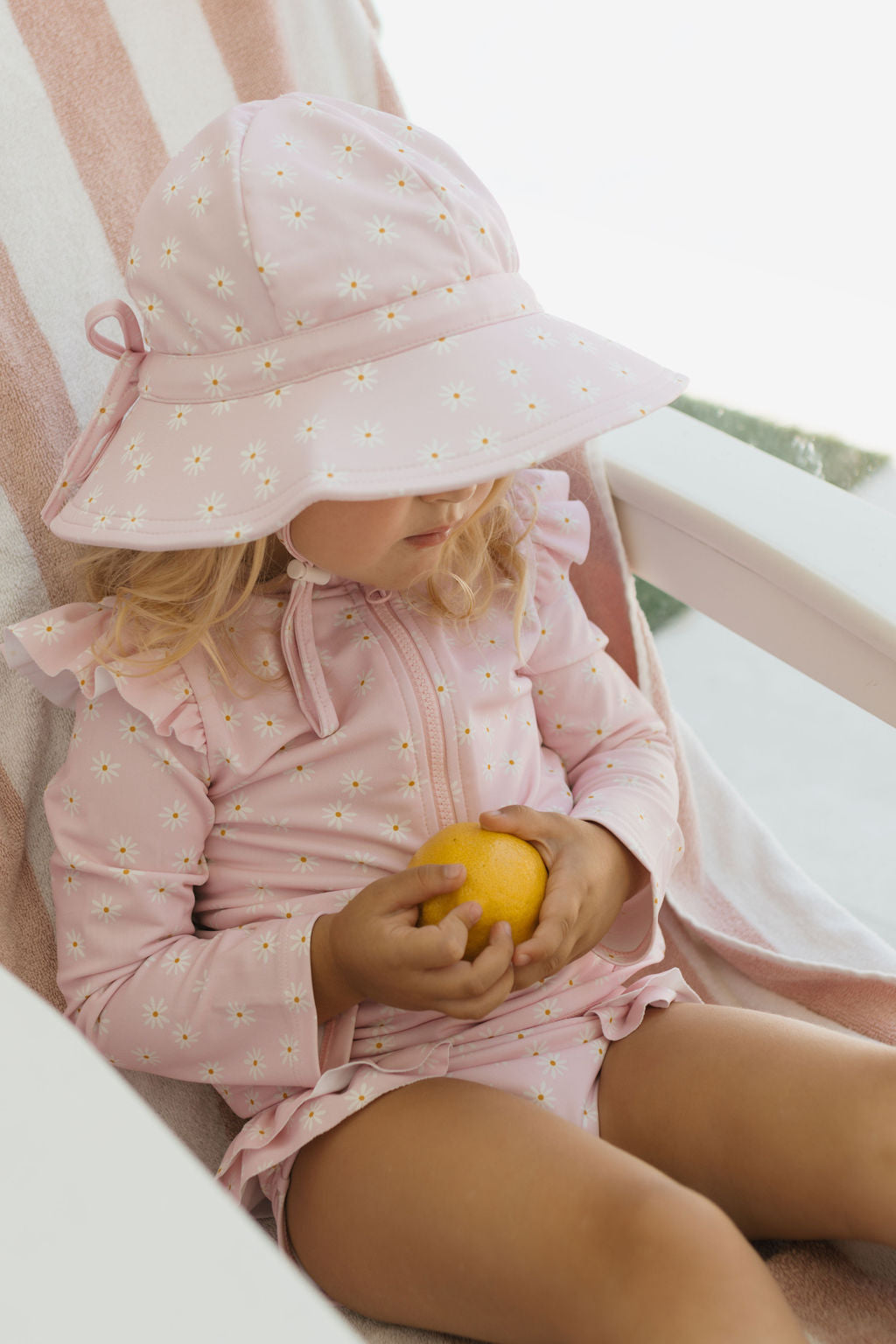 Acorn Daisy Fields Wide Brim Swim Hat