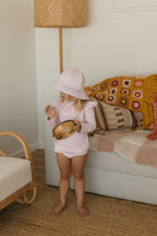 Daisy Fields Wide Brim Swim Hat