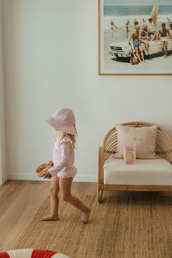 Acorn Daisy Fields Wide Brim Swim Hat