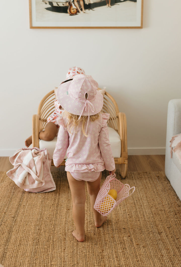 Acorn Daisy Fields Wide Brim Swim Hat