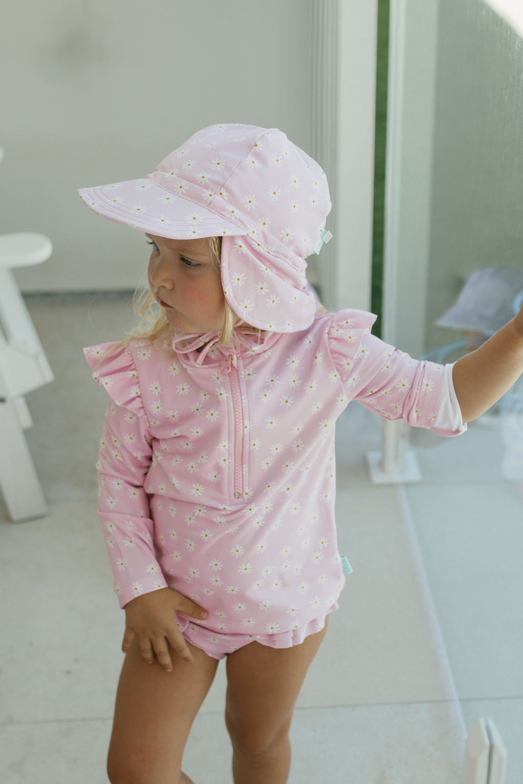 Acorn Daisy Fields Swim Flap Cap