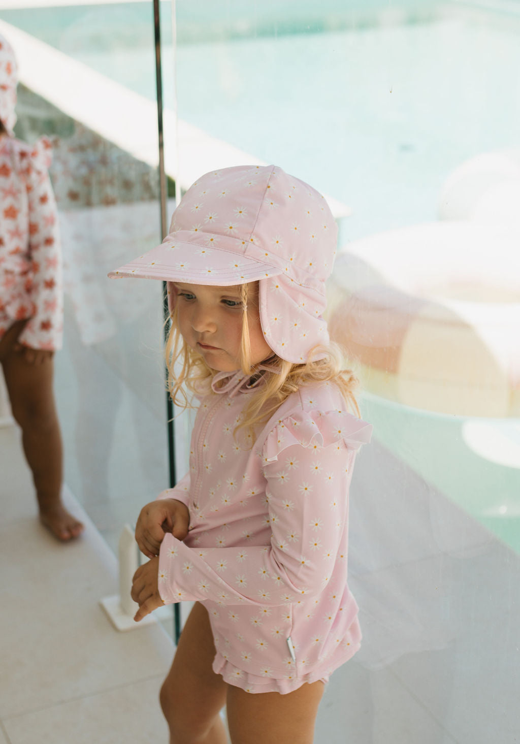 Acorn Daisy Fields Swim Flap Cap
