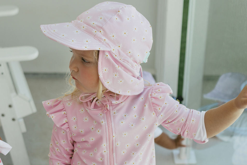 Acorn Daisy Fields Swim Flap Cap