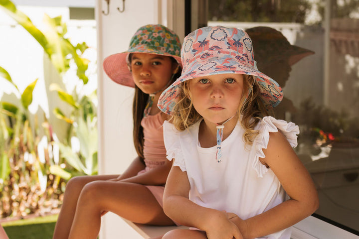 Acorn Vacation Broad Brim Bucket Hat